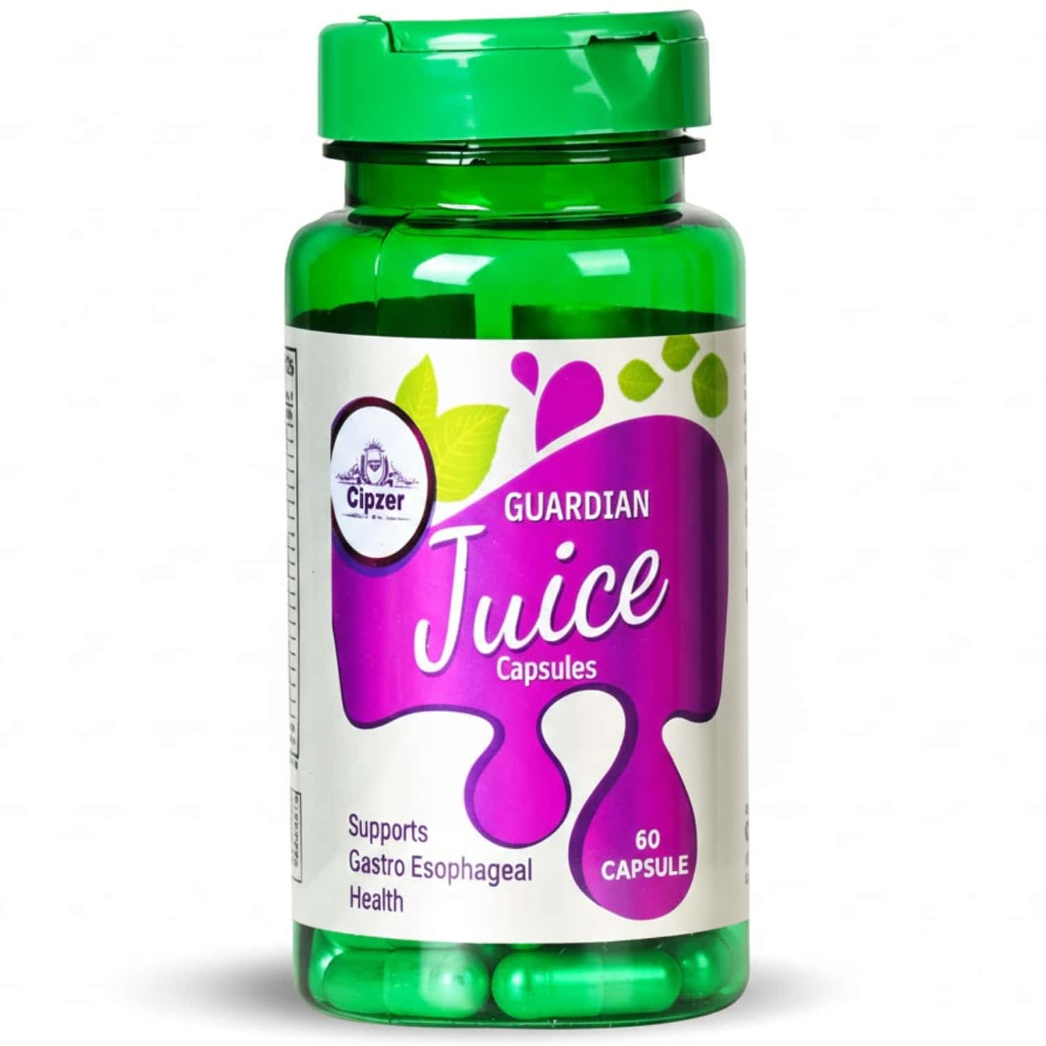 Cipzer Guardian Juice Capsule: Optimal Gastroesophageal Health And Immune Support - 60 Capsules