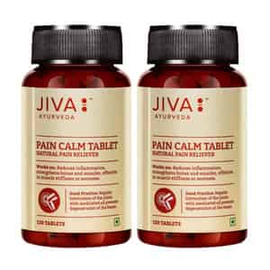 Jiva Pain Calm Tablet 500mg | Natural Pain Reliever - 120 Tablet (pack Of 2)