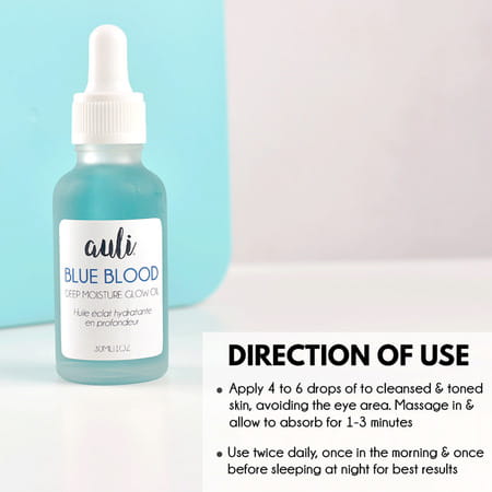 Auli Blue Blood Tansy Moisturising Fat Melting Skin Smoothening Facial Oil Dor - 30ml