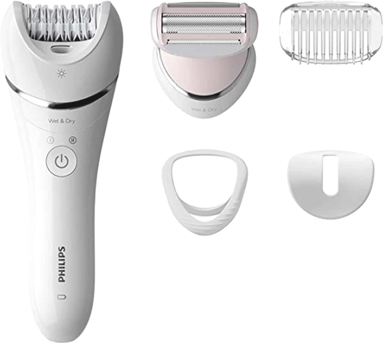 Philips Bre710/00 Cordless Epilator All-Rounder For Face And Body Hair Removal (White)