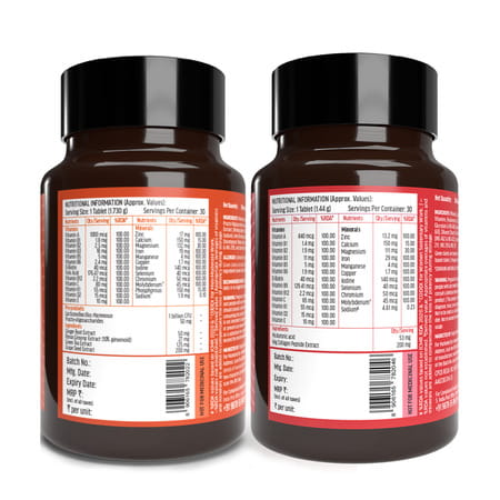 Hk Vitals Multivitamin Plus Women & Men (2x30 Tabs) | Energy | Immunity & Skin Support