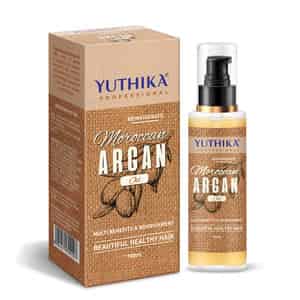Yuthika Argan Hair Oil 100ml | Moroccan Argan Oil | Silky Shiny Nourished Hair - All Hair Types