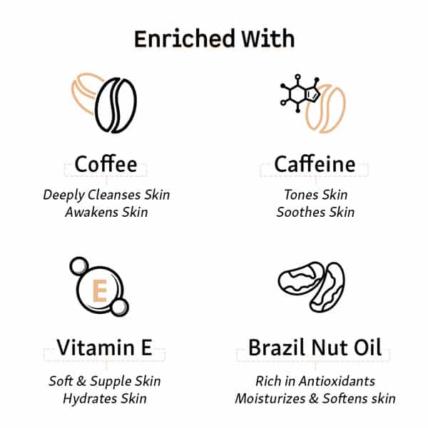 Mcaffeine Coffee Body Wash With Vitamin E For Deep Cleansing And Hydration