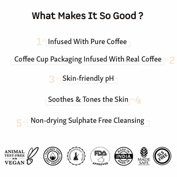Mcaffeine Coffee Body Wash With Vitamin E For Deep Cleansing And Hydration