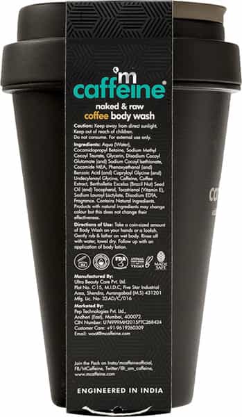 Mcaffeine Coffee Body Wash With Vitamin E For Deep Cleansing And Hydration
