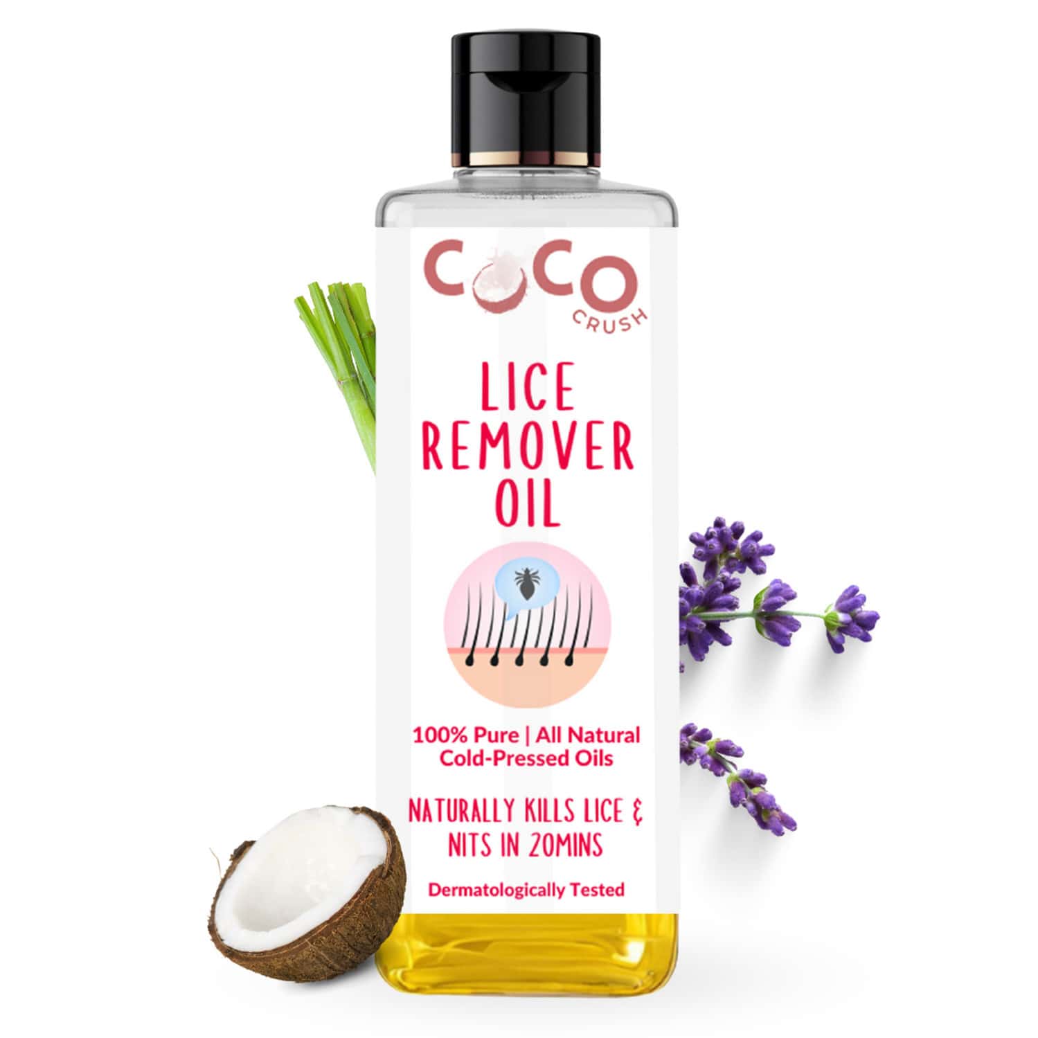 Coco Crush Ayurvedic Lice Remover Hair Oil | 100% Natural - 200ml