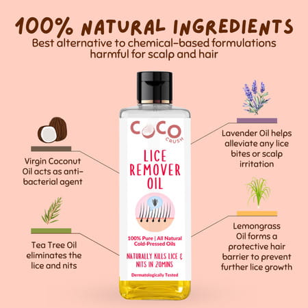 Coco Crush Ayurvedic Lice Remover Hair Oil | 100% Natural - 200ml