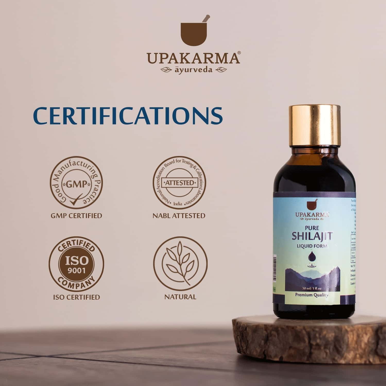 Buy UPAKARMA AYURVEDA PURE AYURVEDIC RAW SHILAJIT/SHILAJEET LIQUID