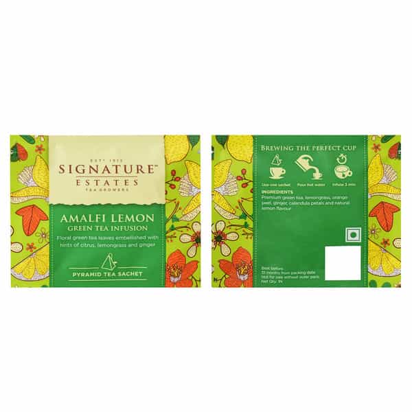 Signature Estates Amalfi Lemon Tea Bag 20 Sachets