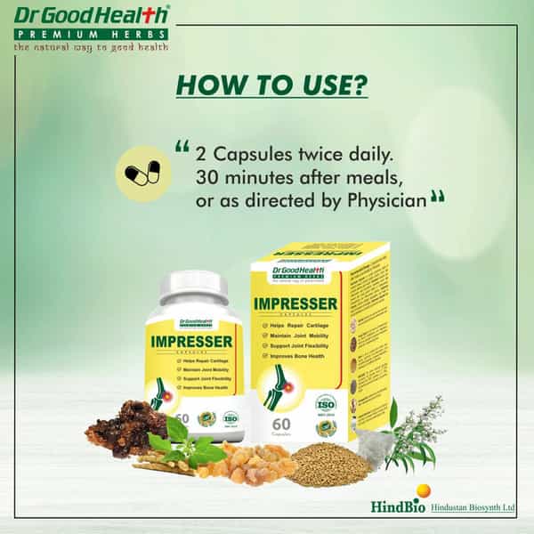Dr Goodhealth Pain Relief Impresser Capsule Ayurvedic Formulations For Joint Pack Of 1 60 Capsules