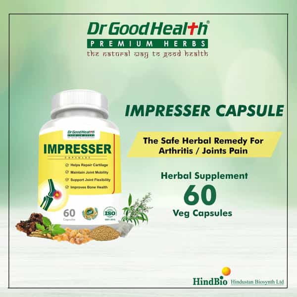 Dr Goodhealth Pain Relief Impresser Capsule Ayurvedic Formulations For Joint Pack Of 1 60 Capsules