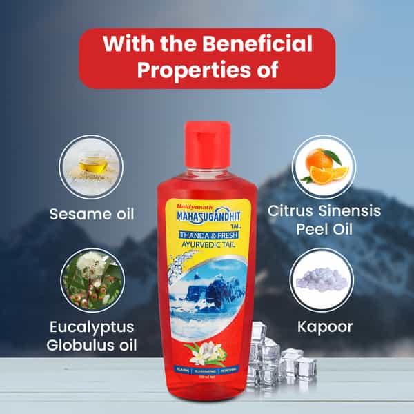 Baidyanath Ayurved Mahasugandhit Tail 500Ml | Calming Relaxation Oil