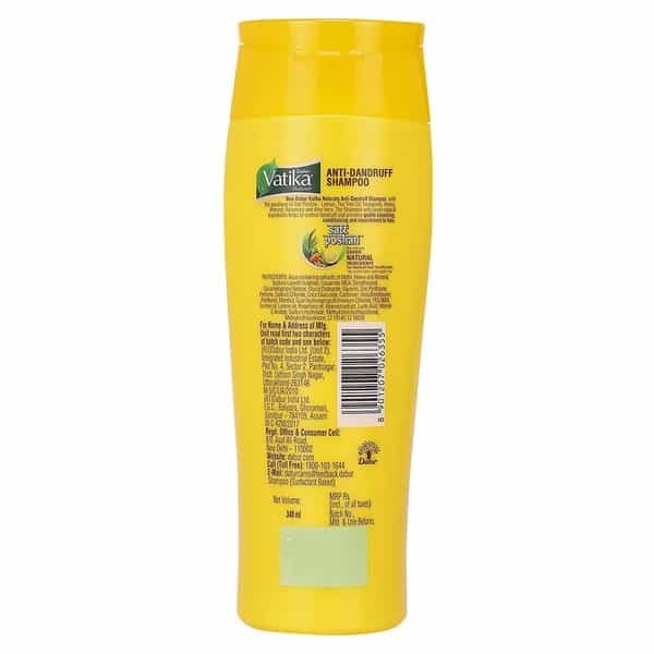 Dabur Vatika Anti Dandruff Shampoo 340 Ml