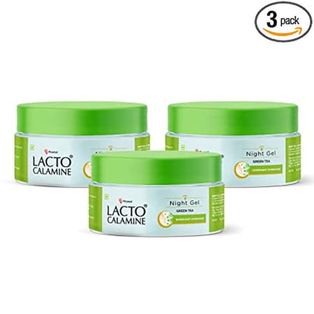Lacto Calamine Night Gel - No Parabens | No Sulphates | 50g X Pack Of 3