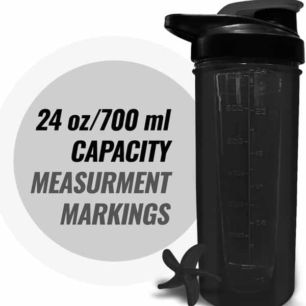 Musclexp Gym Shaker Fit Xp Blender 700 Ml For Protein Bpa Free Material Sipper Bottle (Black)