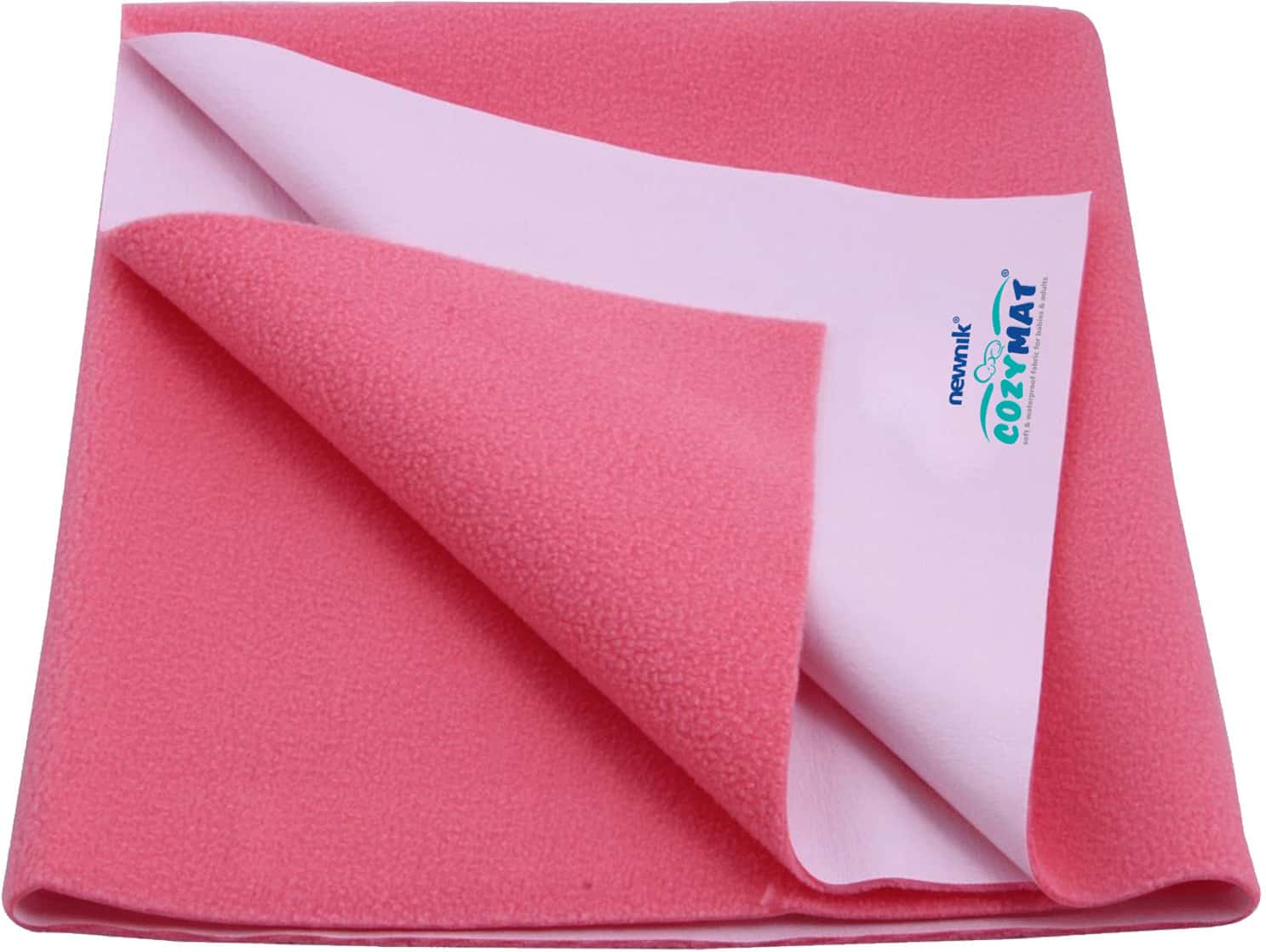 Newnik Cozymat Dry Sheet (size: 140cm X 220cm) Single Bed Salmon Rose