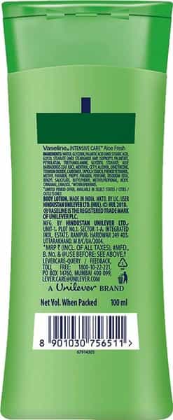Vaseline Intensive Care Aloe Fresh Body Lotion-100 Ml