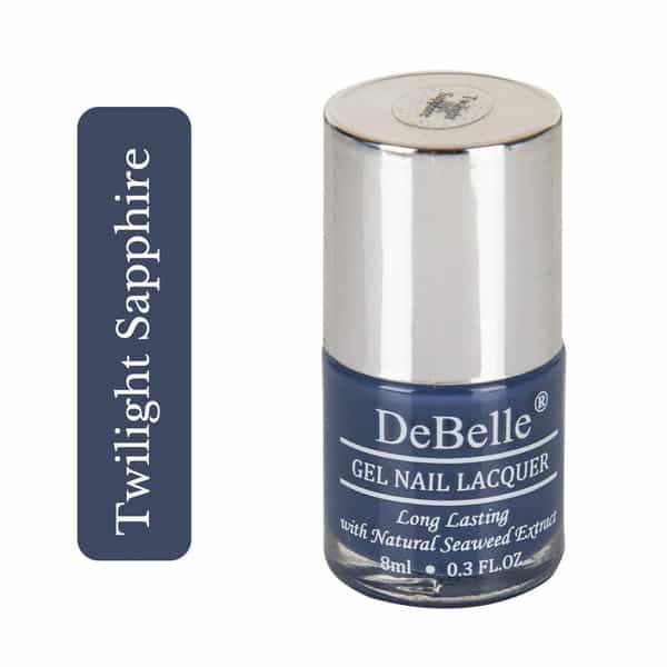 Debelle Gel Nail Polish Combo Set Of 3, Pastel Navy Blue Mint Blue & Mustard Yellow 24 Ml(8 Ml Each)