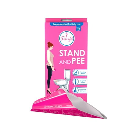 Sanfe Stand And Pee Disposable Female Urination Funnel Packet Of 30