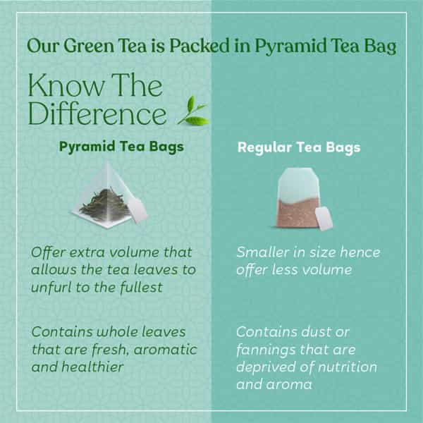 Kapiva Rakshan Green Tea Supports Strong Immunity Infused With Turmeric Amla And Others 20 Tea Bags