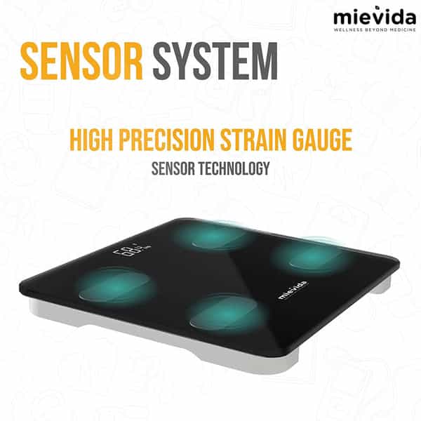 Mievida Fit Ultra Bt Digital Full Body Composition Monitor | Smart Body Weight Machine
