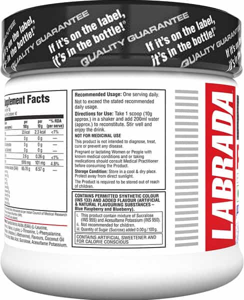 Labrada Eaa Power Essential Amino Acid Complex - 0.88 Lbs (400G) (Blue Razzberry)