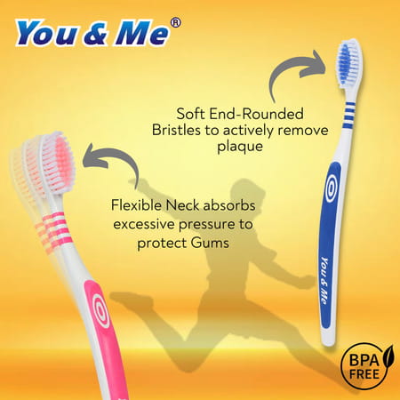 You & Me Active Toothbrush (Pack Of 12)