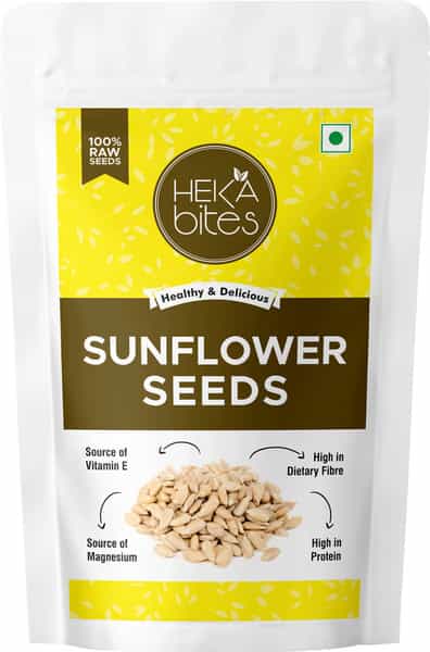 Heka Bites Premium Raw Sunflower Seeds (250G)| Immunity Booster | Healthy Snacks | Diabetic Snacks