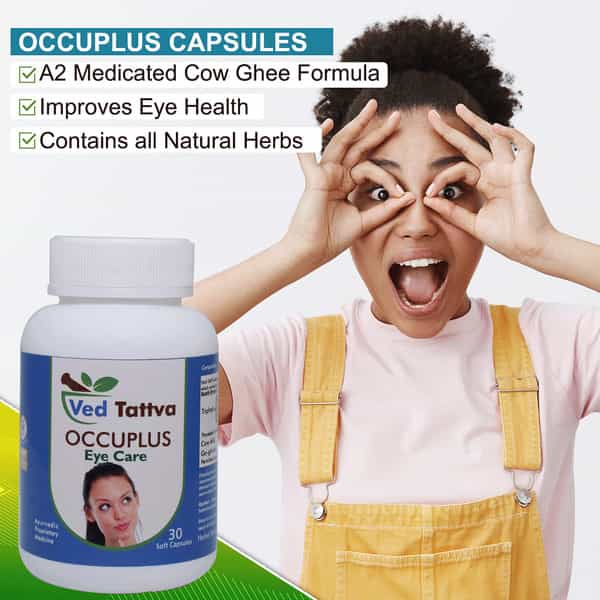 Ved Tattva Occu Plus 30 Capsule Ayurvedic Herbal Formulation For Eye Health