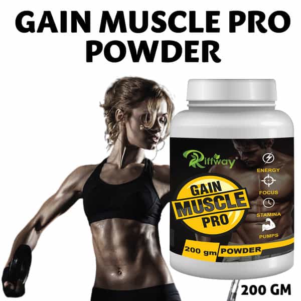 Riffway Gain Muscles Pro Weight Gain Powder (3X200gm)