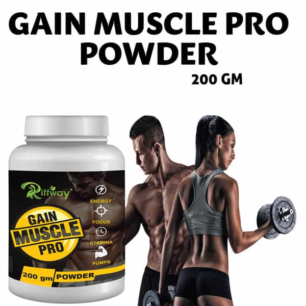 Riffway Gain Muscles Pro Weight Gain Powder (3X200gm)
