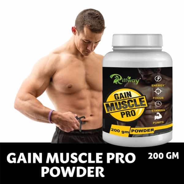 Riffway Gain Muscles Pro Weight Gain Powder (3X200gm)