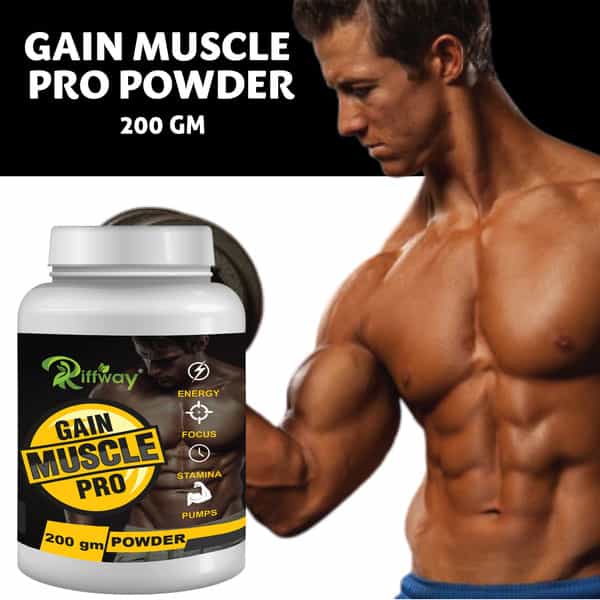 Riffway Gain Muscles Pro Weight Gain Powder (3X200gm)