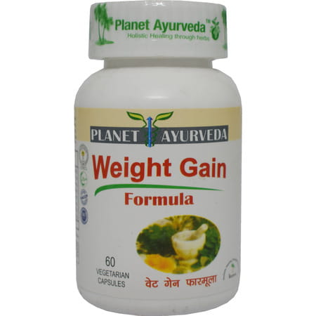 Planet Ayurveda Weight Gain Formula - 60 Capsules | Weight Management Supplement