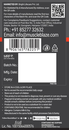 Muscleblaze Biozyme Whey Protein Pr | 30G Protein | Chocolate Fudge | 2Kg Trustified Gold Certified