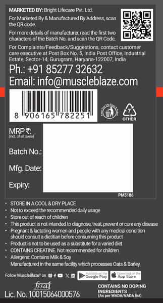 Muscleblaze Biozyme Whey Protein Pr | 30G Protein | Chocolate Fudge | 2Kg Trustified Gold Certified