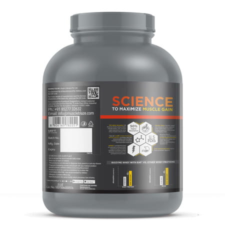 Muscleblaze Biozyme Whey Protein Pr | 30G Protein | Chocolate Fudge | 2Kg Trustified Gold Certified
