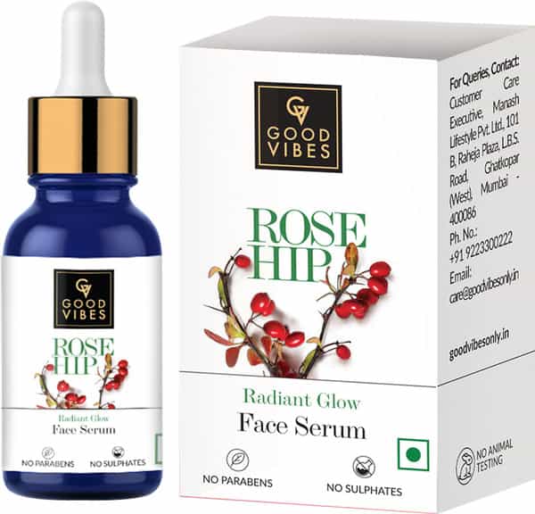 Good Vibes Radiant Glow Face Serum - Rose Hip - 10 Ml