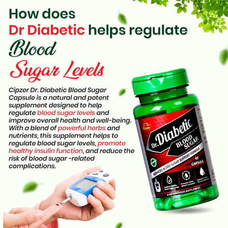Cipzer Dr Diabetic Blood Sugar Capsule Healthy Blood Sugar Level,Manage Diabetesnaturally-60 Capsule