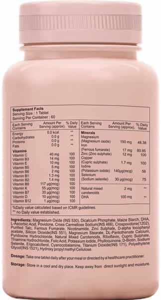 Sheneed Prenatal Vitamins Supplements - 60 Tablets