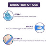 Sanfe Selfly Back Scrubber - Single | Body Bath Scrubber |Double Side Bathing Brush For Skin