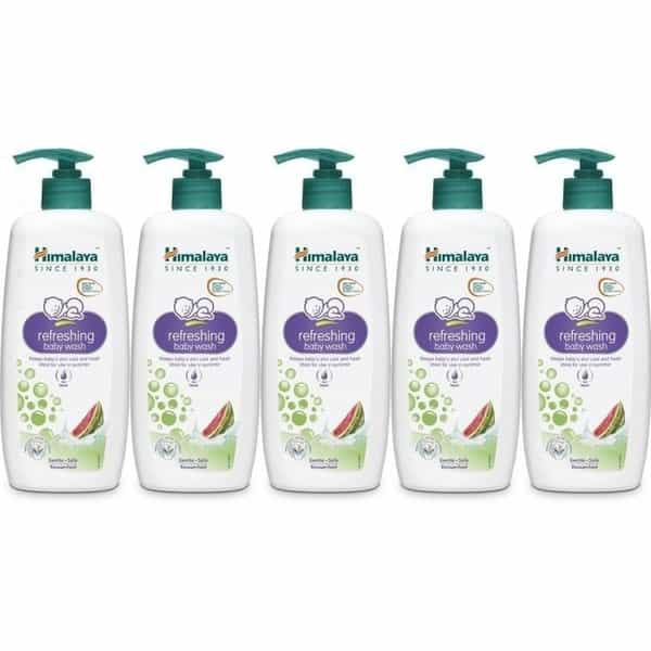 Himalaya Refreshing Baby Wash | 400 Ml | Pack Of 5