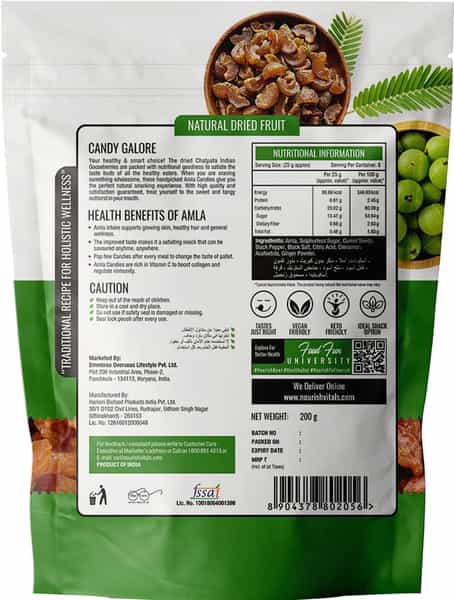 Nourishvitals Chatpata Amla Mingle Candy 200G X Pack Of 2 - Source Of Vitamin C Traditional Recipe