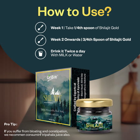 Oribite Gold Shilajit Resin With 24k Gold For Vitality 20g