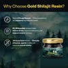 Oribite Gold Shilajit Resin With 24k Gold For Vitality 20g