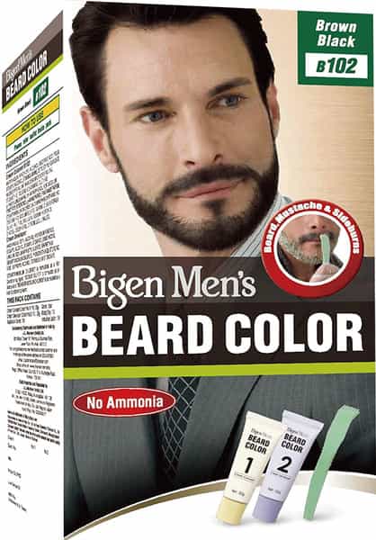 Bigen Men's Beard Color Brownish Black B102 40G & Bigen Men's Speedy Color Brown Black 102 80G
