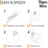 Bigen Men's Beard Color Brownish Black B102 40G & Bigen Men's Speedy Color Brown Black 102 80G