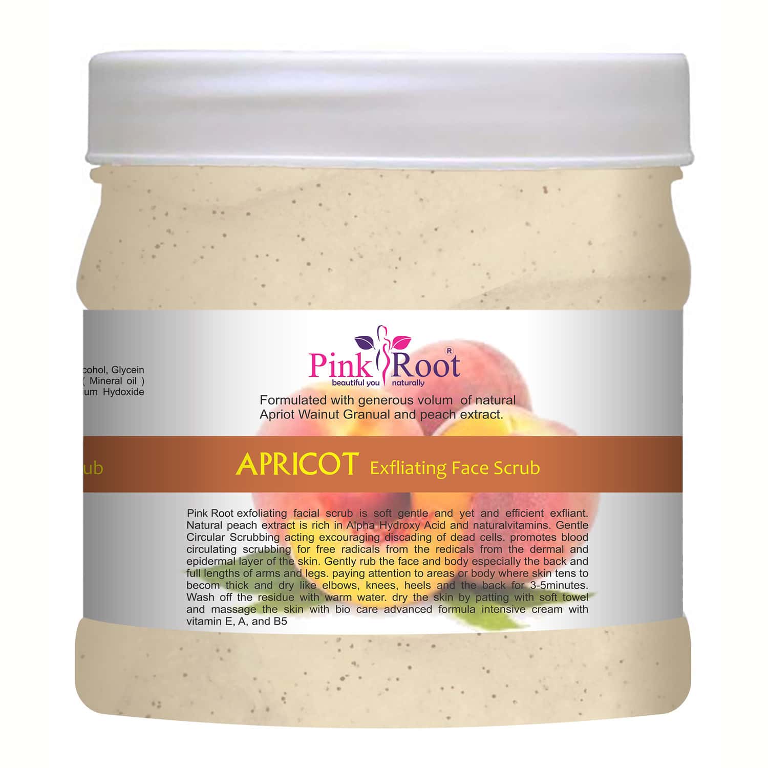 Buy PINK ROOT APRICOT EXFOLIATING FACE SCRUB 500ML Online & Get Upto 60