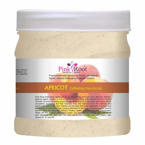 Pink Root Apricot Exfoliating Face Scrub 500Ml