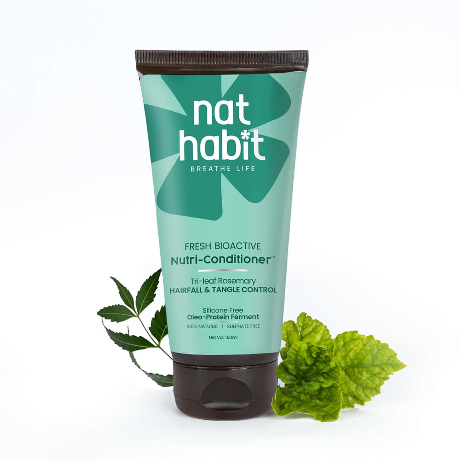 Nat Habit Trileaf Rosemary Conditioner For Hair Fall Control | For Dry & Damaged Hair - 150ml
